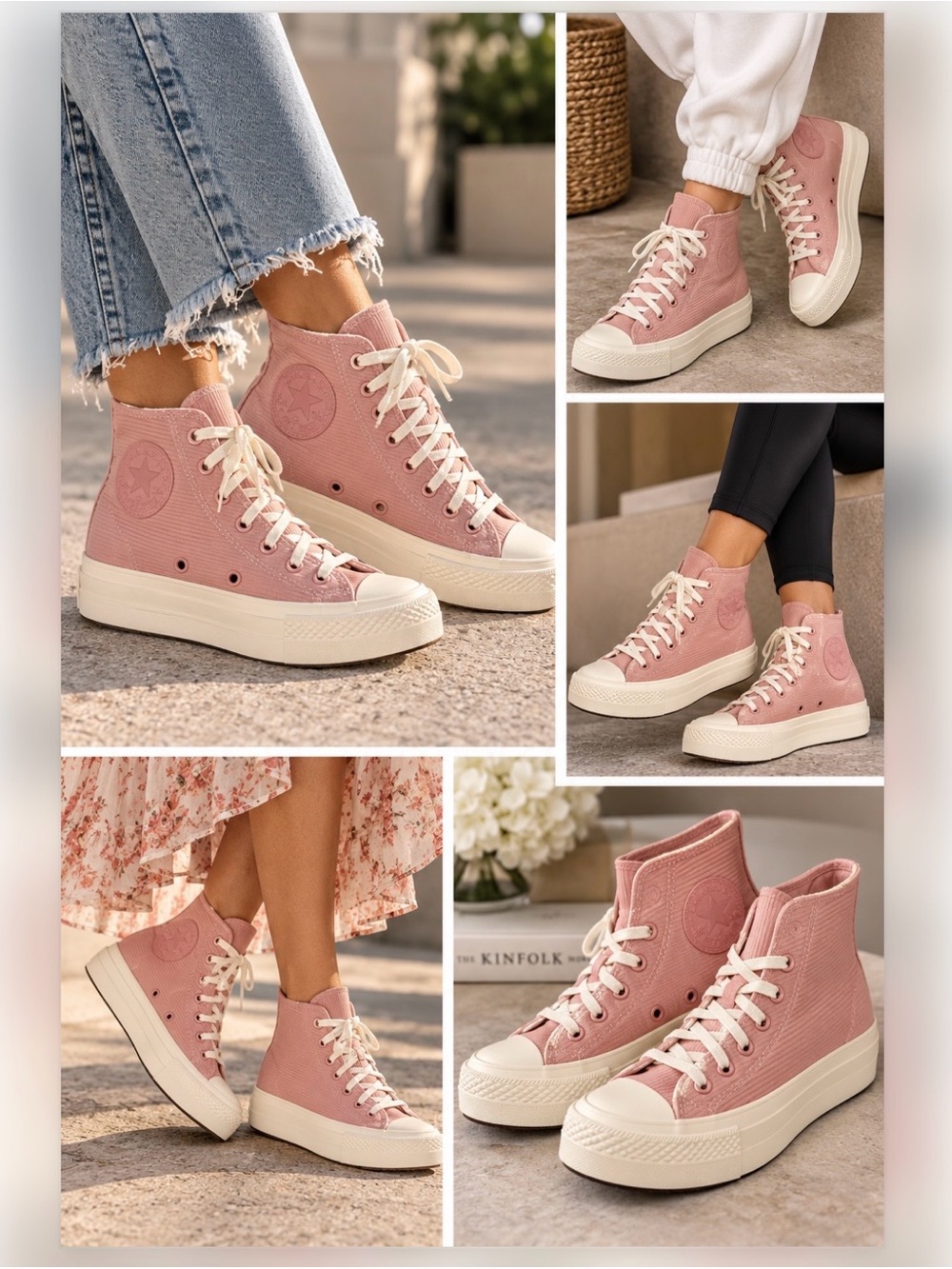 Converse Wmns Chuck Taylor All Star Modern Lift Platform High 'Pink Sage Egret(6